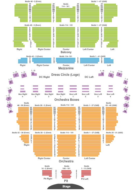 Wang Theater At The Boch Center Cirque du Soleil Seating Chart